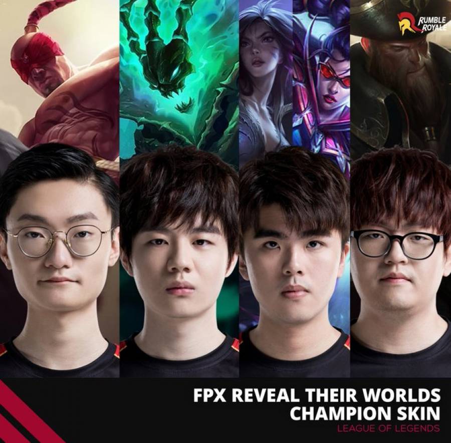 League of Legends: FunPlus Phoenix Worlds Skins Revealed