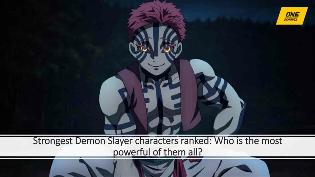 Akaza in ONE Esports featured image for article "Strongest Demon Slayer characters ranked: Who is the most powerful of them all?"