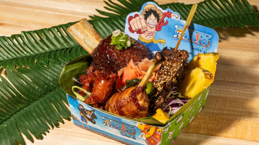 Monkey D. Luffy's meat platter at the One Piece cafe