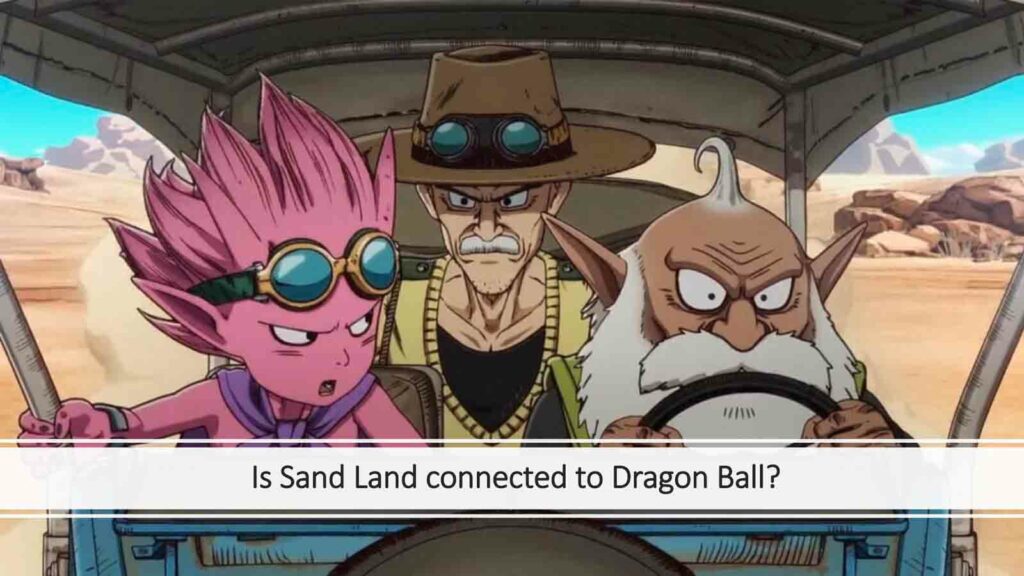 Beelzebub, Thief, and Rao in Sand Land anime in ONE Esports featured image for article "Is Sand Land connected to Dragon Ball?"