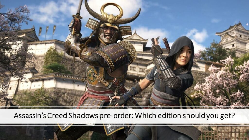 Naoe and Yasuke in the featured image of the ONE Esports Assassin's Creed Shadows pre-order article