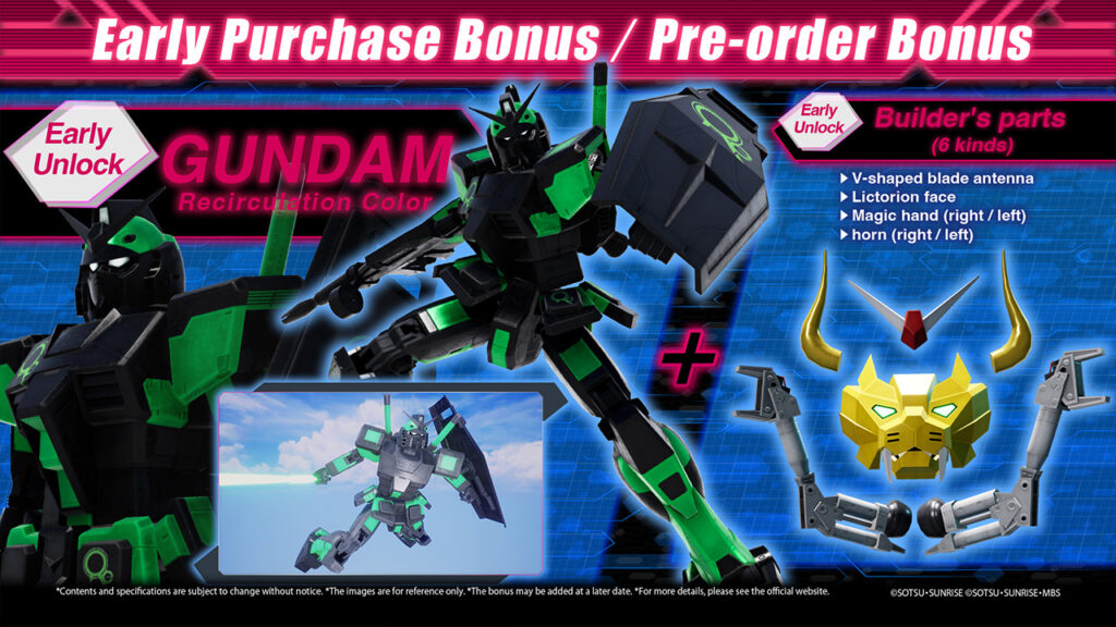 Gundam Breaker 4 Pre-order Bonus Content