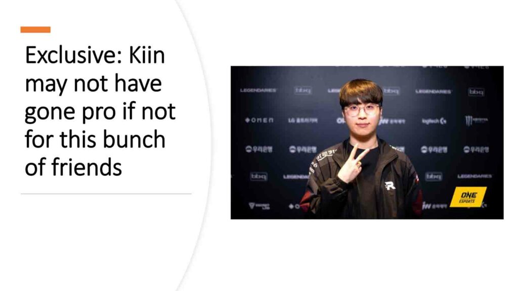 Kiin in KT Rolster jersey in ONE Esports featured image for article "Exclusive: Kiin may not have gone pro if not for this bunch of friends"