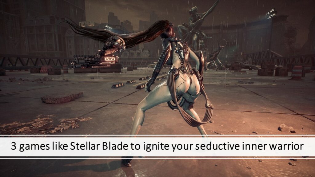 EVE in combat mode in Stellar Blade