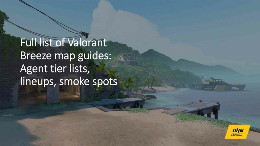 Full list of Valorant Breeze map guides: Agent tier lists, lineups, smoke spots