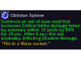 Oblivion Sphere information (Image via Blizzard Entertainment)