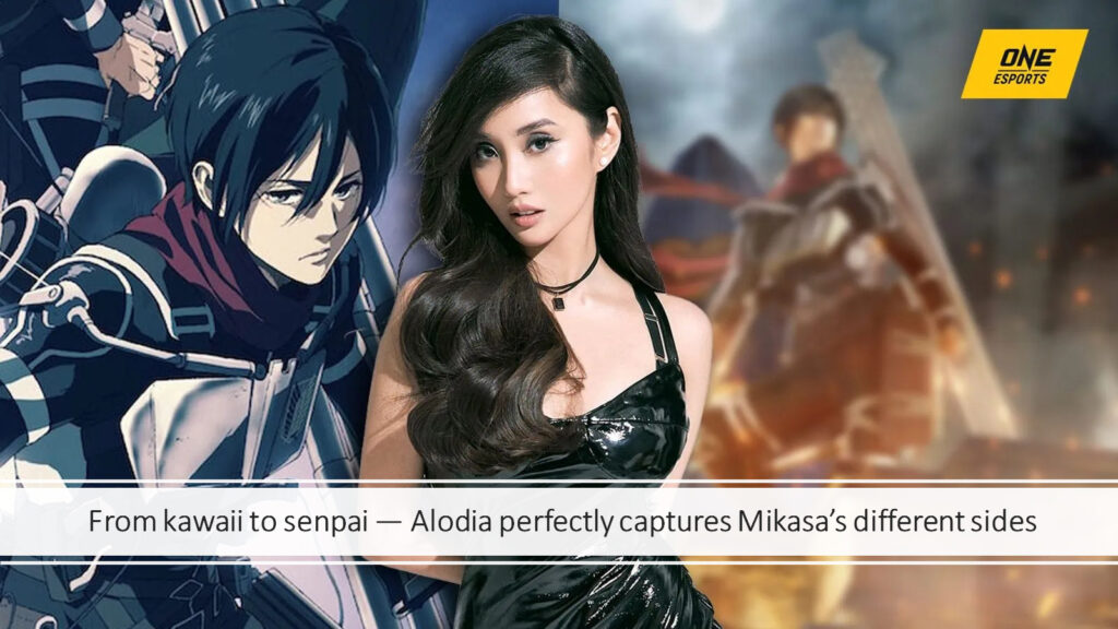 Link to Alodia's Mikasa cosplay from Attack on Titan