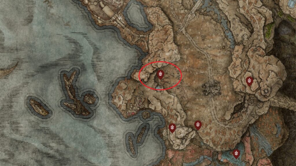 Elden Ring Blackgaol Knight location map