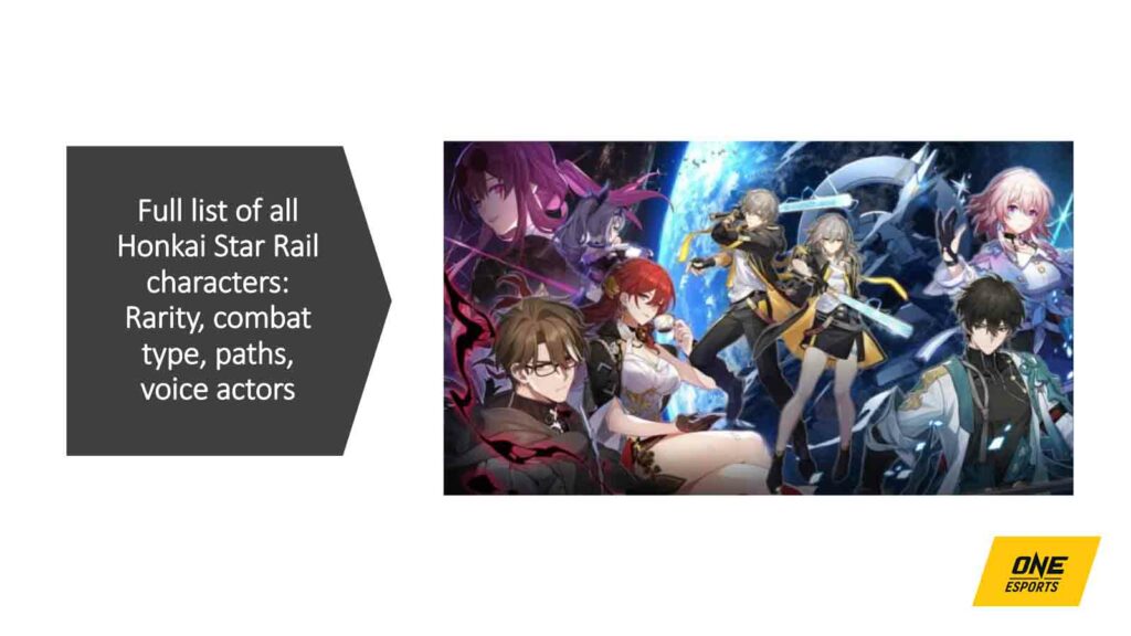 Official HSR key visual for closed beta test in ONE Esports featured image for article "Full list of all Honkai Star Rail characters: Rarity, combat type, paths, voice actors"
