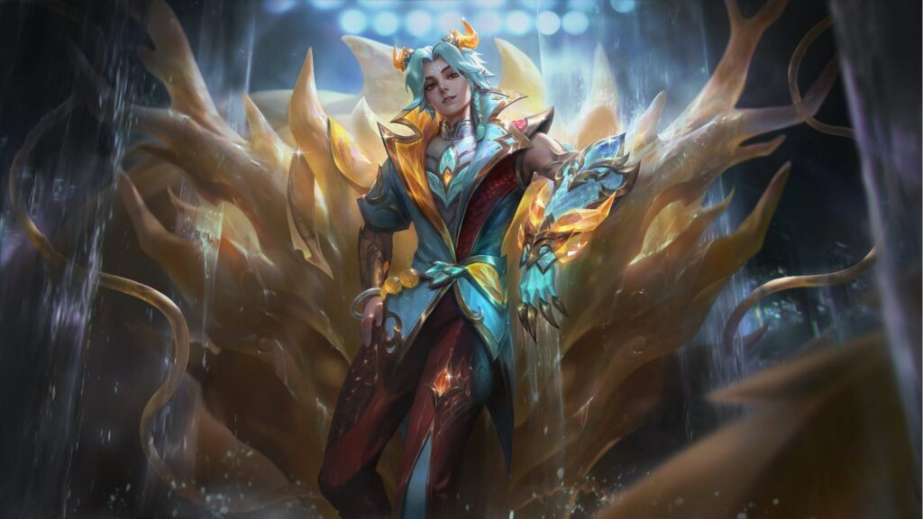 LoL skins 2024 featuring Prestige Heavenscale Ezreal skin