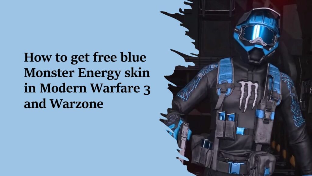 "Lo Profile" operator skin for BBQ in ONE Esports' image for the article on how to get the free blue Monster Energy skin in Modern Warfare 3 and Warzone