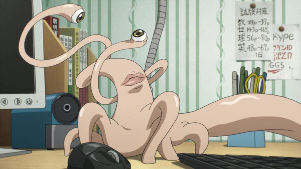 anime like Kaiju no 8, Parasyte the Maxim parasite named Migi
