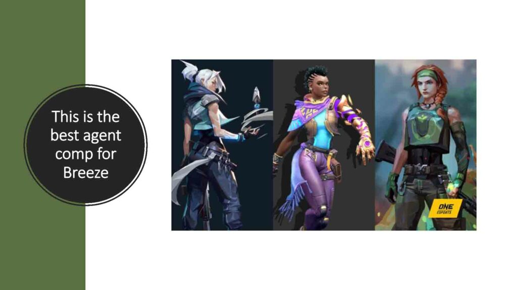 Jett, Astra, and Skye in ONE Esports featured image for article "This is the best agent comp for Breeze"