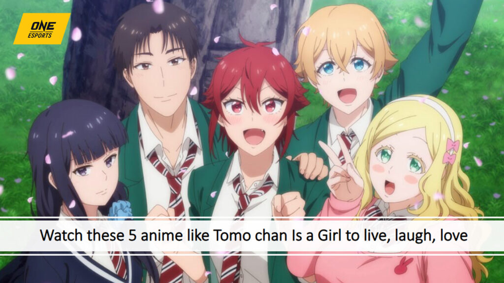 5 anime like Tomo-chan Is a Girl! anime characters Tomo Aizawa, Junichirou Kubota, Misuzu Gundou, Carol Olston, and Kousuke Misaki