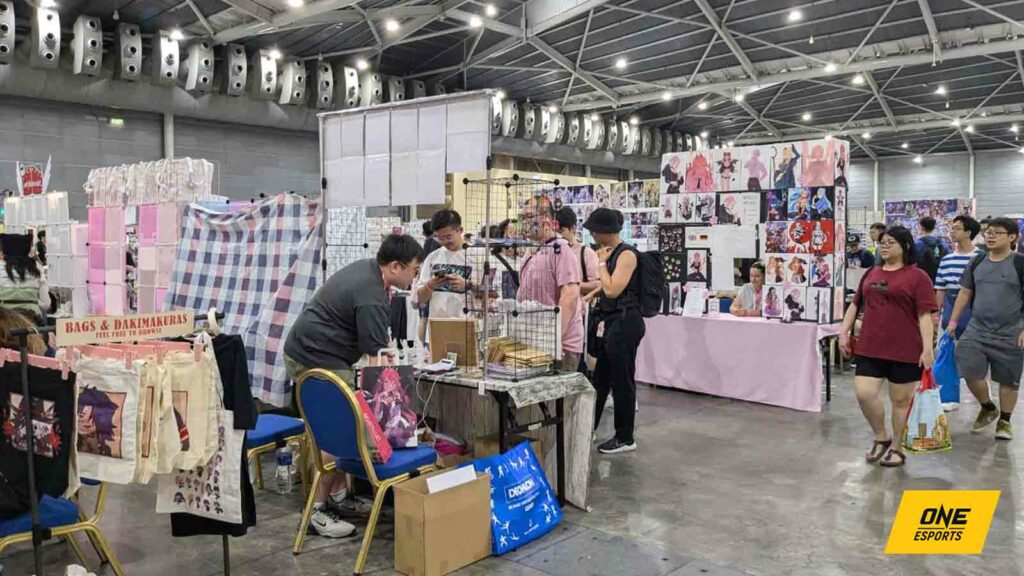 Booths at AFA Creators Super Fest, Singapore Expo hall 3