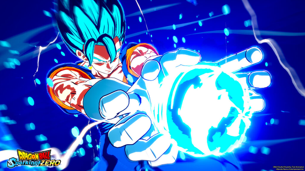 Dragon Ball Sparking Zero key visual showing Gogeta from the Bandai Namco's website