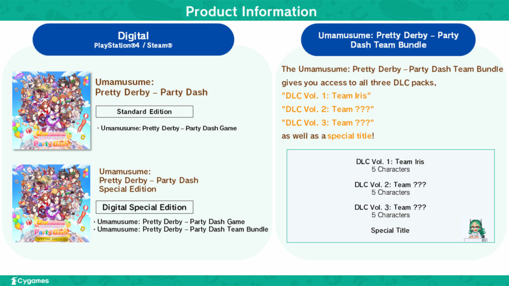 Umamusume Pretty Derby Standard and Special Editions