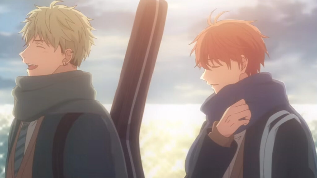 Given Movie 3 Mafuyu and Akihiko having a happy moment together