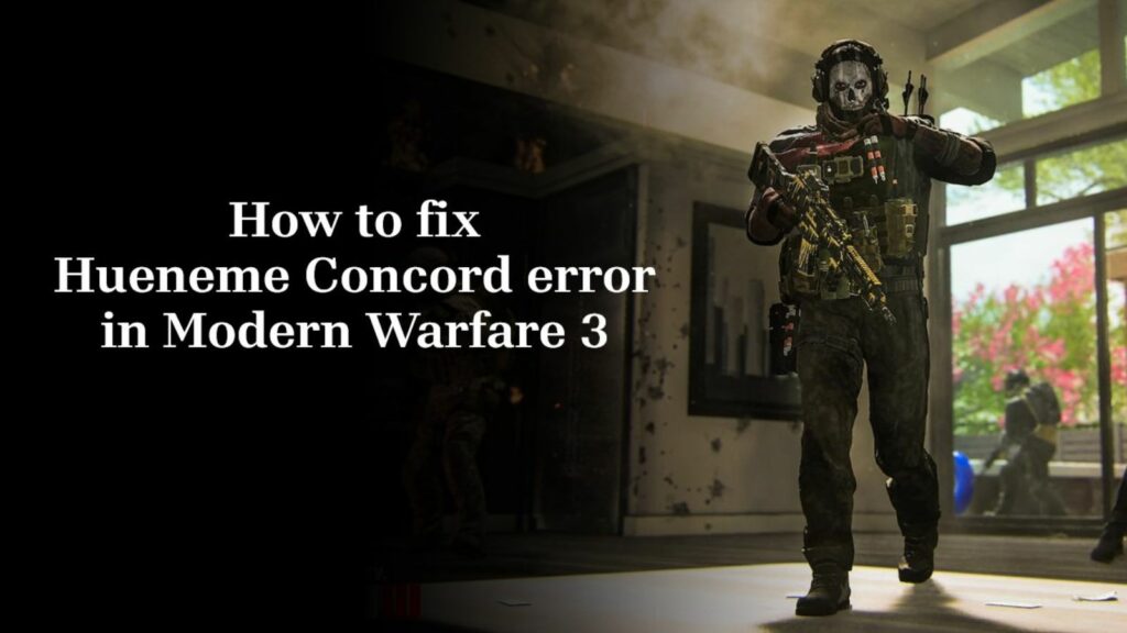 Modern Warfare 3 operator Ghost in ONE Esports' image for how to fix Hueneme Concord error in MW3