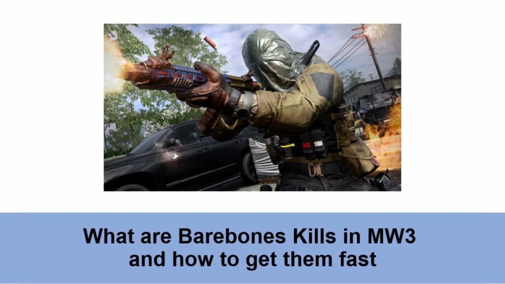 Operator Scar shooting at enemies in ONE Esports' image for what are Barebones Kills in Modern Warfare 3 and how to get them fast