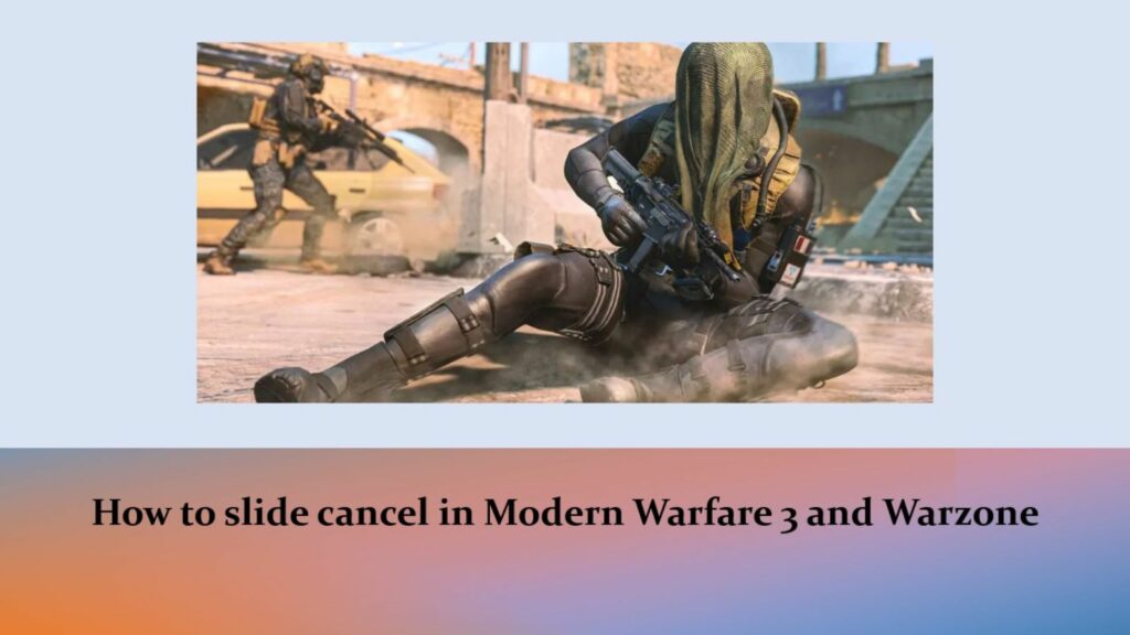 Operator Riptide sliding while in a battle in ONE Esports' image for how to slide cancel in Modern Warfare 3 and Warzone