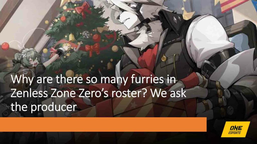 Zenless Zone Zero's Victoria Housekeeping Co: Von Lycaon and Corin Wickes celebrating Christmas in ONE Esports featured image for article "Why are there so many furries in Zenless Zone Zero’s roster? We ask the producer"