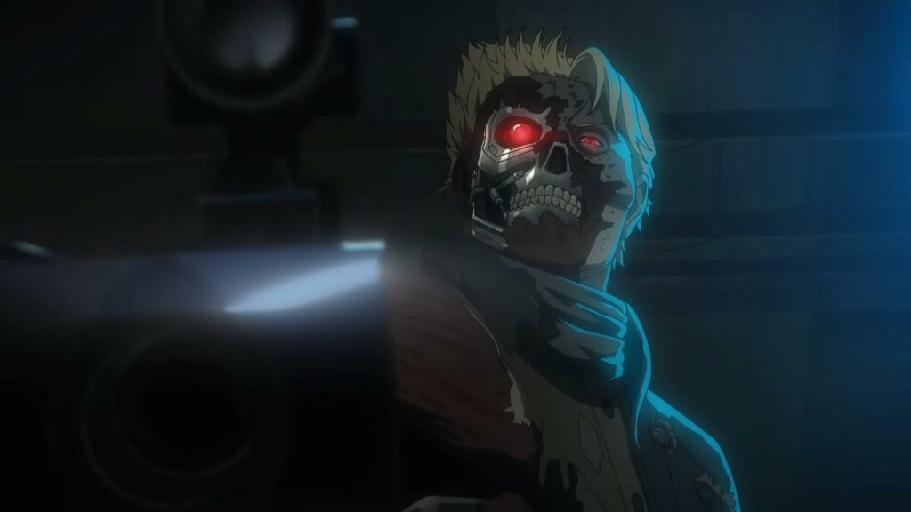 Terminator from Terminator Zero -- one of the best anime series to watch in August 2024