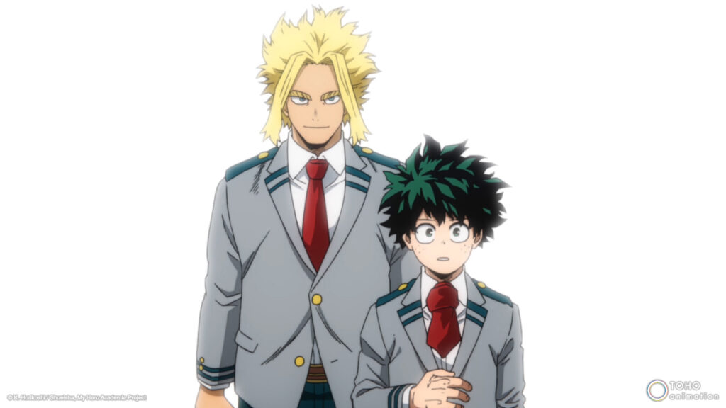 My Hero Academia Izuku Midoriya and Toshinori Yagi