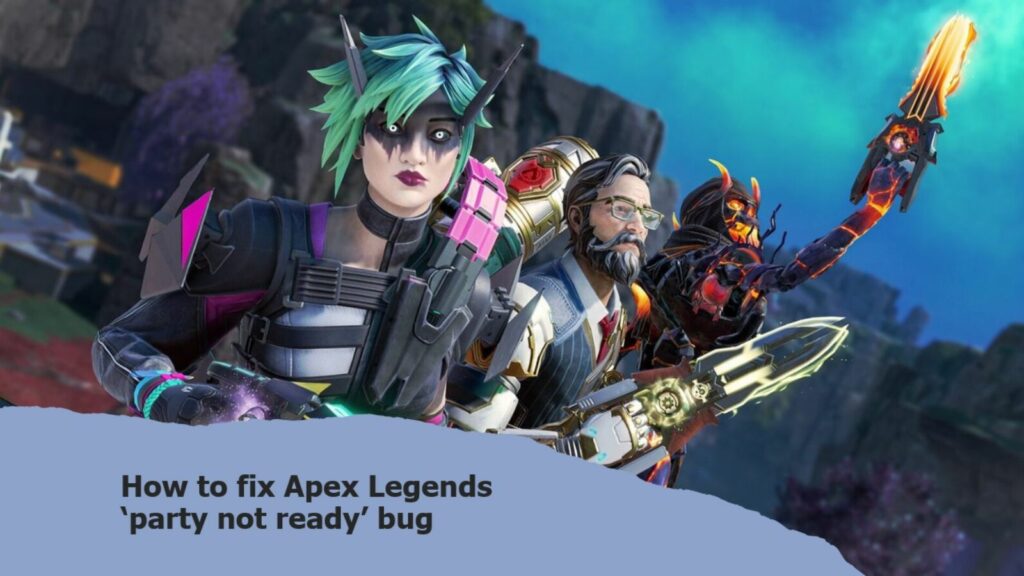 Alter, Ash, and Ballistic in ONE Esports' image for how to fix Apex Legends "party not ready" bug