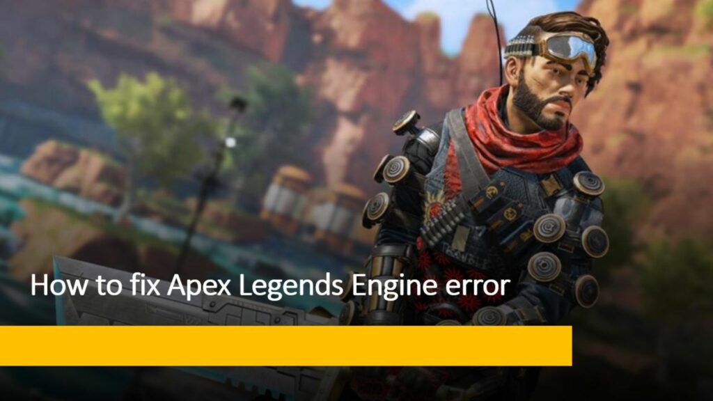 Apex Legends character Mirage in ONE Esports' image for how to fix Apex Legends Engine error