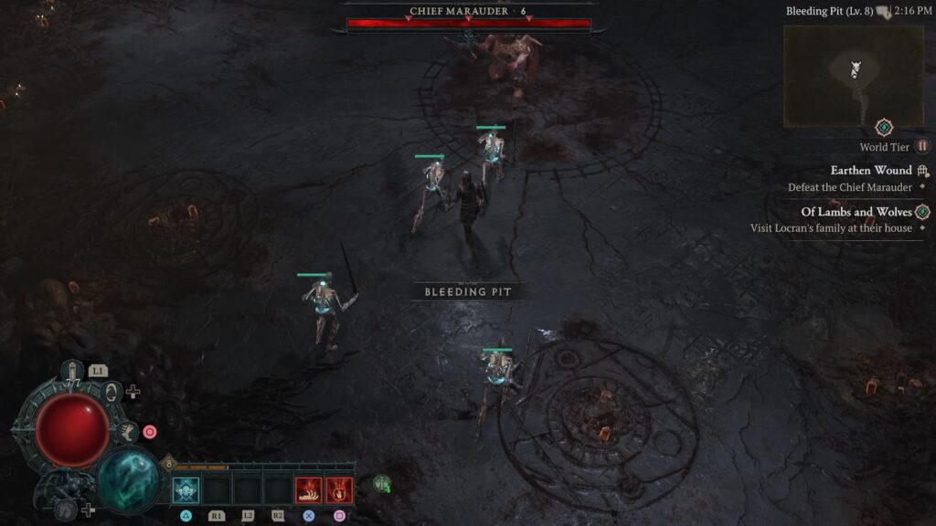 Diablo 4 Chief Marauder battle