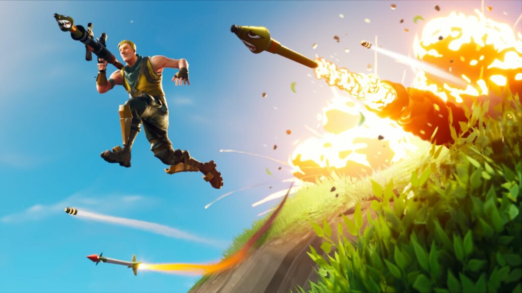 Fortnite action gameplay