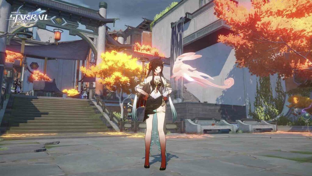 Lingsha standing in Xianzhou full body official screenshot