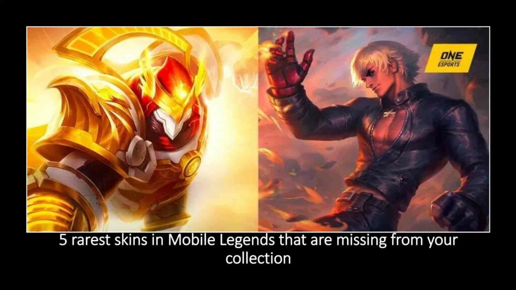 King of Supremacy Aldous and KOF Gusion skins in ONE Esports featured image for article "5 rarest skins in Mobile Legends that are missing from your collection"