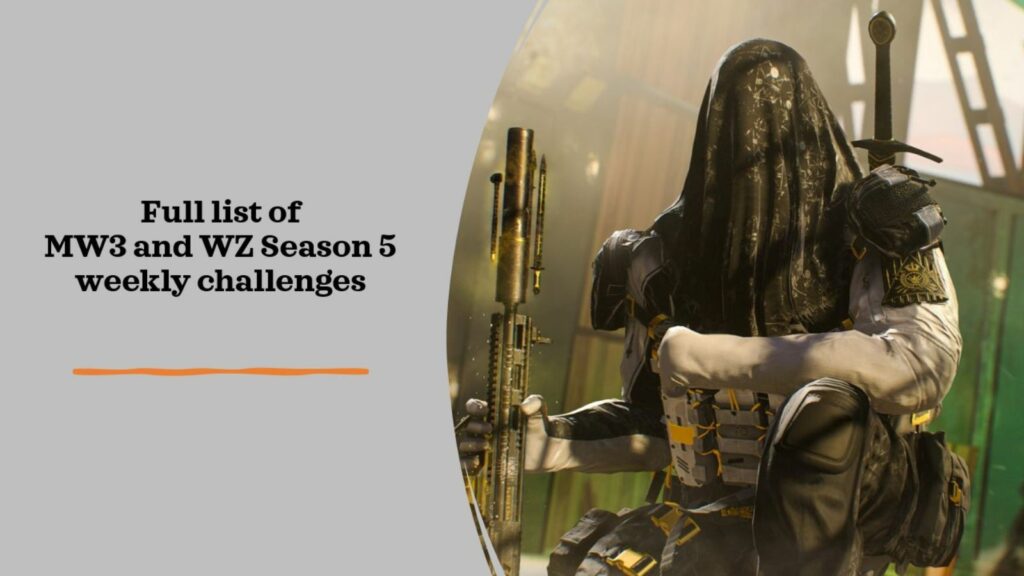 BlackCell operator Reckoner in ONE Esports' image for the full list of Modern Warfare 3 and Warzone Season 5 weekly challenges