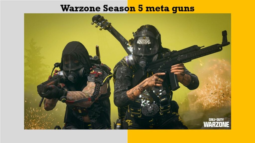 Operators Enigma and Valeria in ONE Esports' image for Warzone Season 5 meta guns