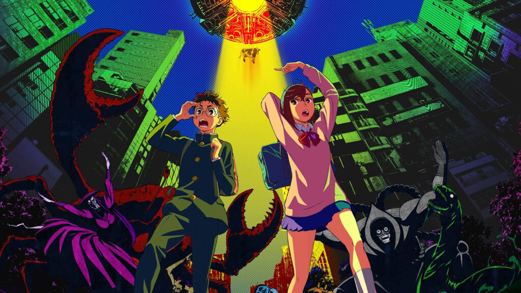 Momo Ayase and Ken Takakura in Dandadan anime key visual