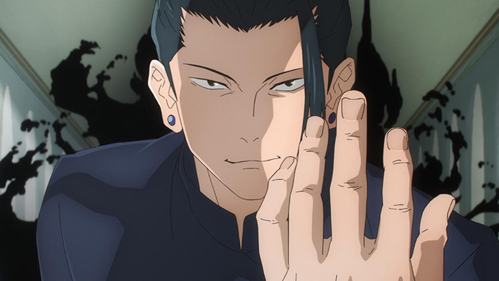 Suguru Geto from episode 2 of Jujutsu Kaisen season 2's Hidden Inventory arc, image taken from the official Jujutsu Kaisen japanese website