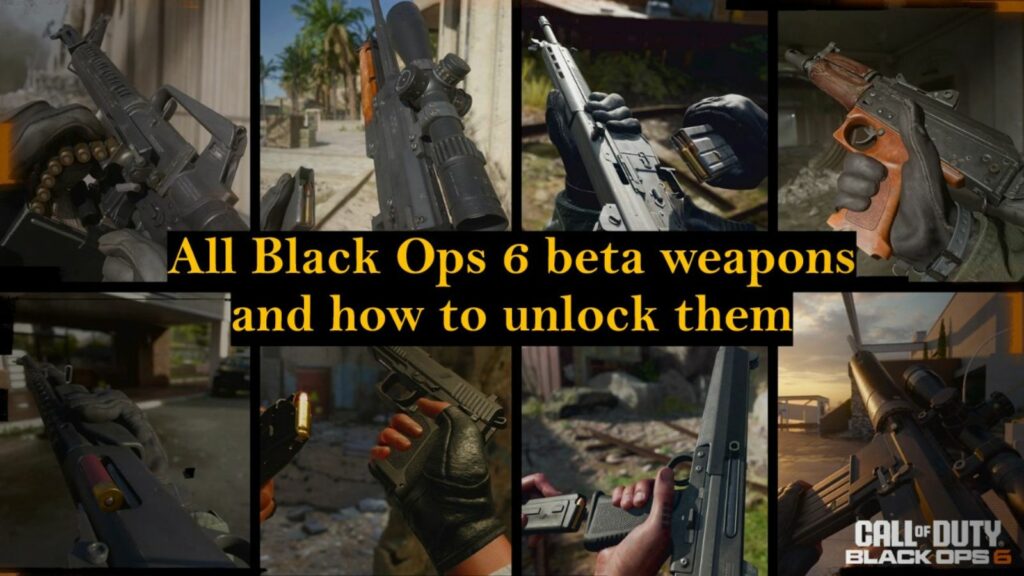 ONE Esports' image for Black Ops 6 beta weapons and how to unlock them