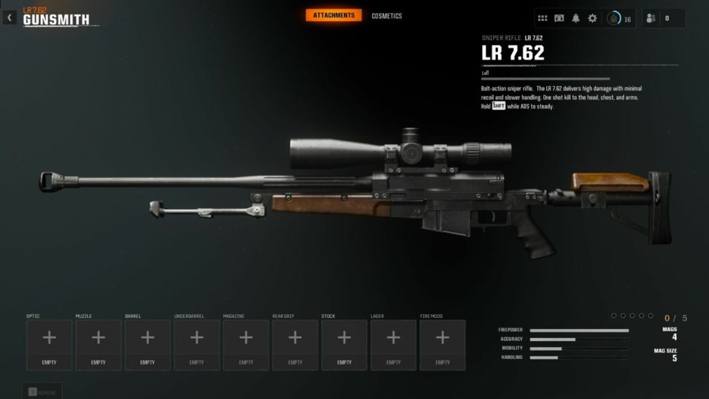 Black Ops 6 LR 762 sniper rifle