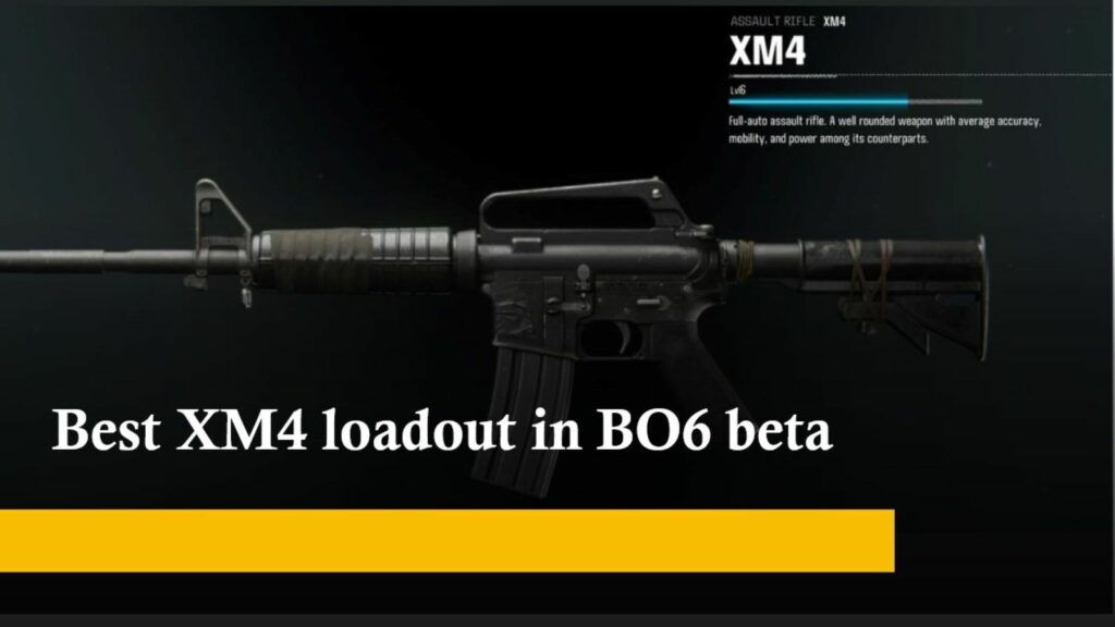 XM4 assault rifle in ONE Esports' image for best XM4 loadout in Black Ops 6 beta