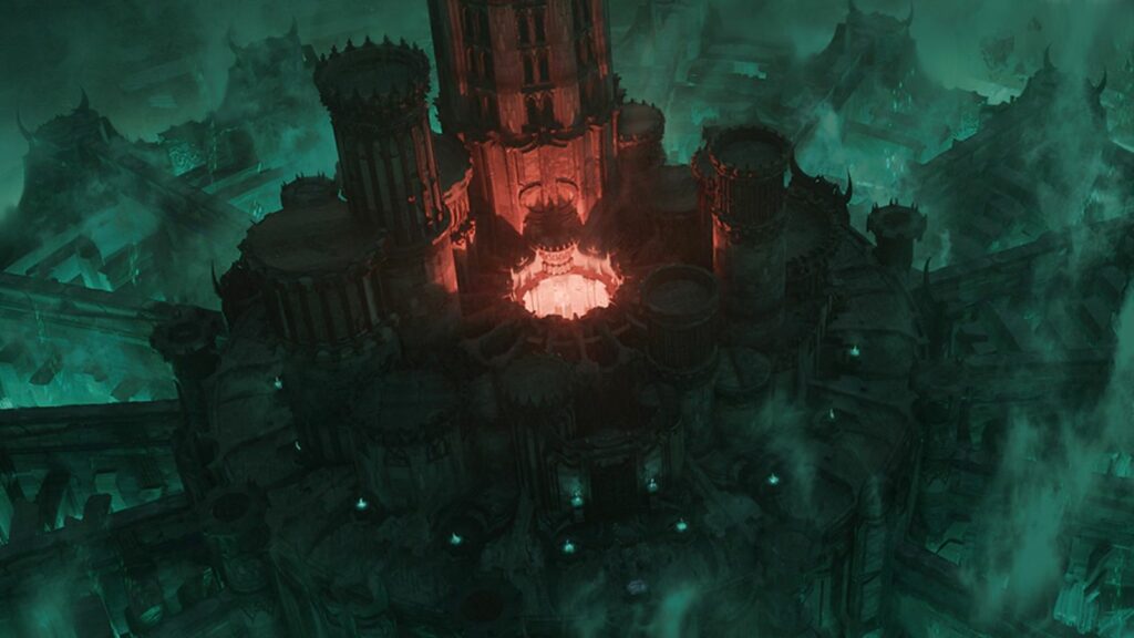 Official image of the Dark Citadel from Diablo 4 Vessel of Hatred.