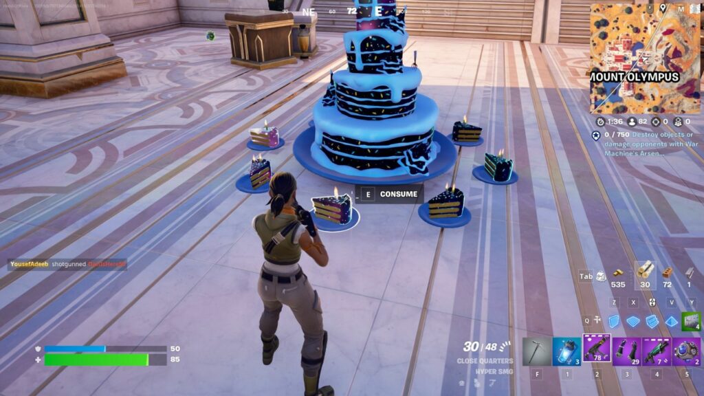 Fortnite birthday cake