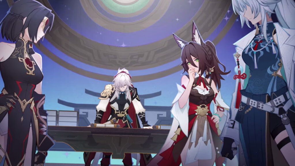 Honkai Impact 3rd and Honkai Star Rail collaboration featuring Jingyuan, Tingyun, and Feixiao