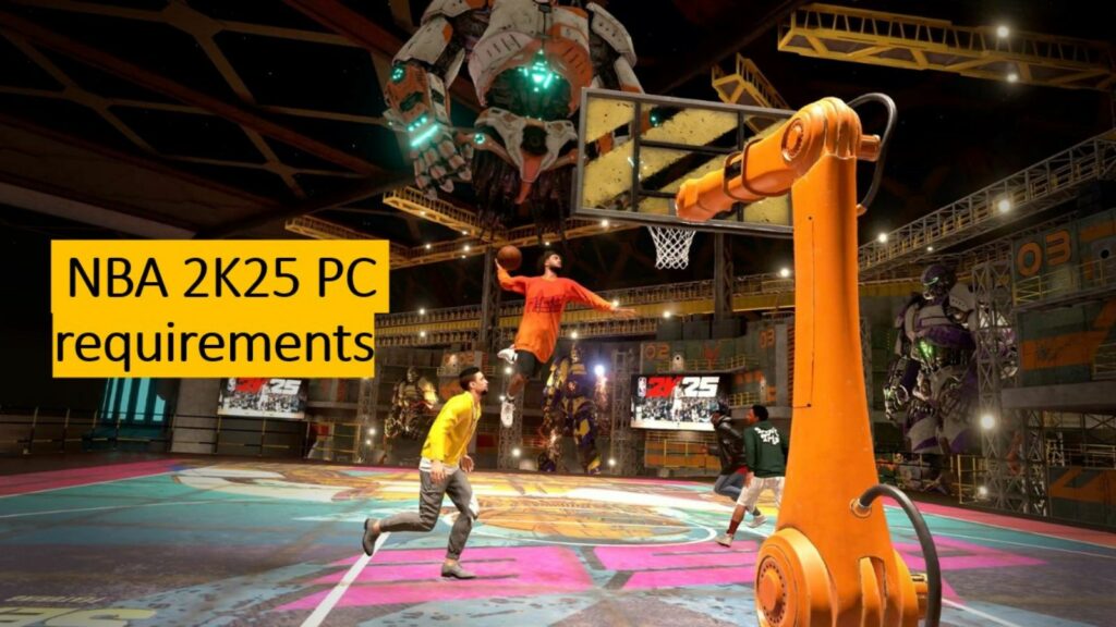 2 players in The City mode in ONE Esports' image for NBA 2K25 PC requirements