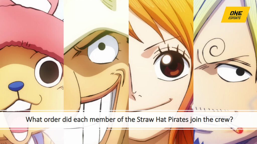 One Piece Straw Hat Pirates Chopper, Usopp. Nami, and Sanji