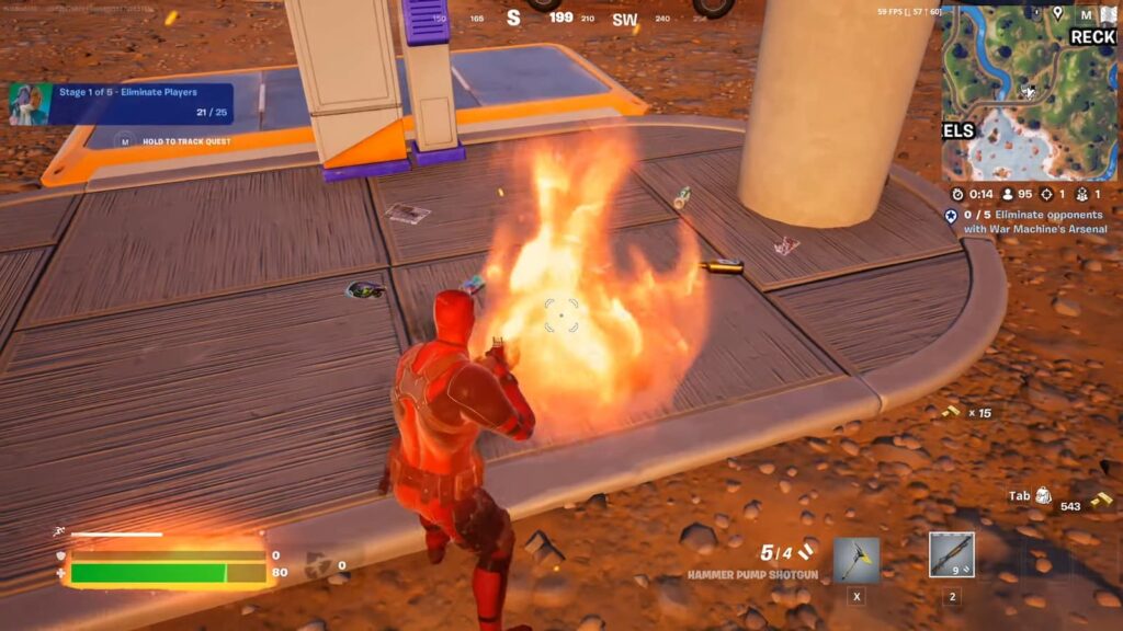 How to survive fire damage in Fortnite