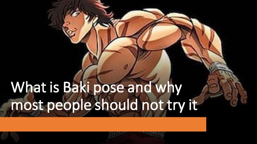 Baki Hanma from the Baki anime in the ONE Esports' featured image for What is Baki pose and why most people should not try it