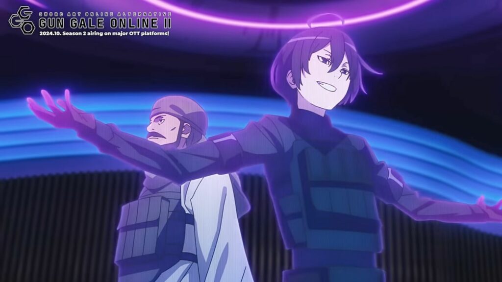 Sword Art Online Alternative Gun Gale Online teleportation scene