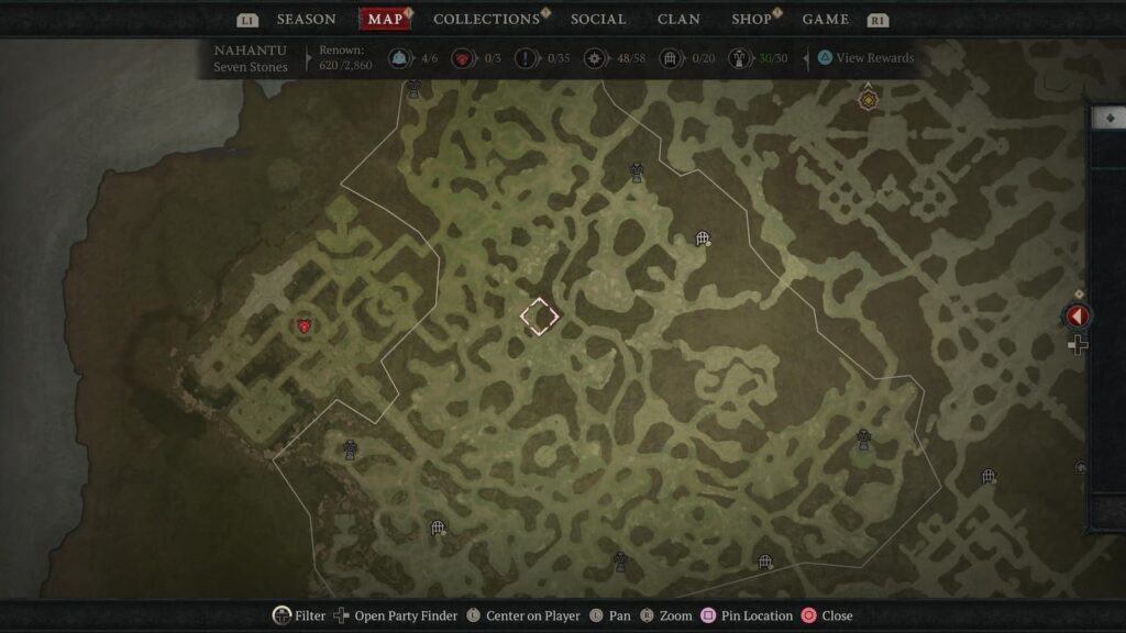 Diablo 4 Tenets of Akarat Seven Stones locations